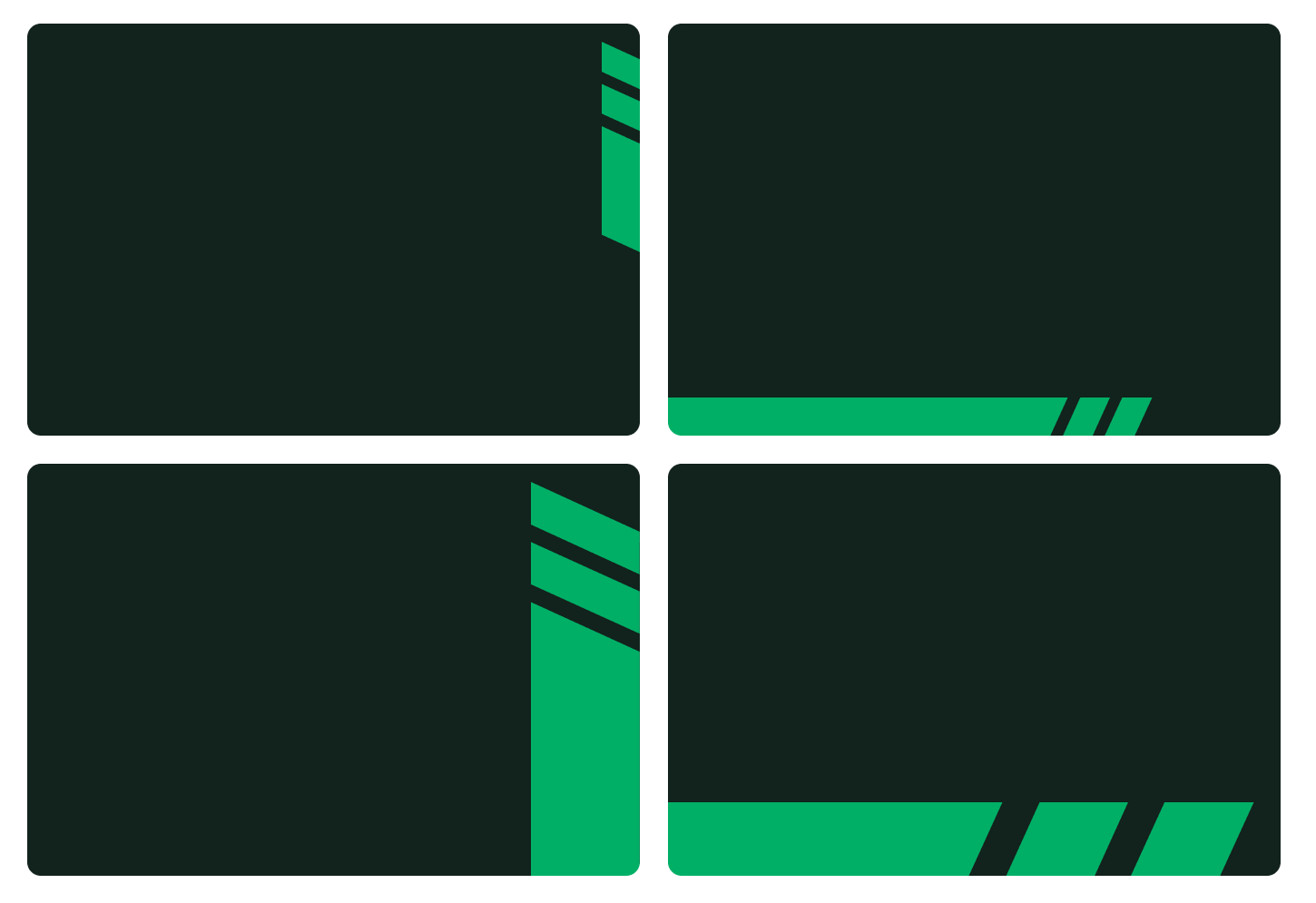 Pace-Setting Stripes Layout Examples